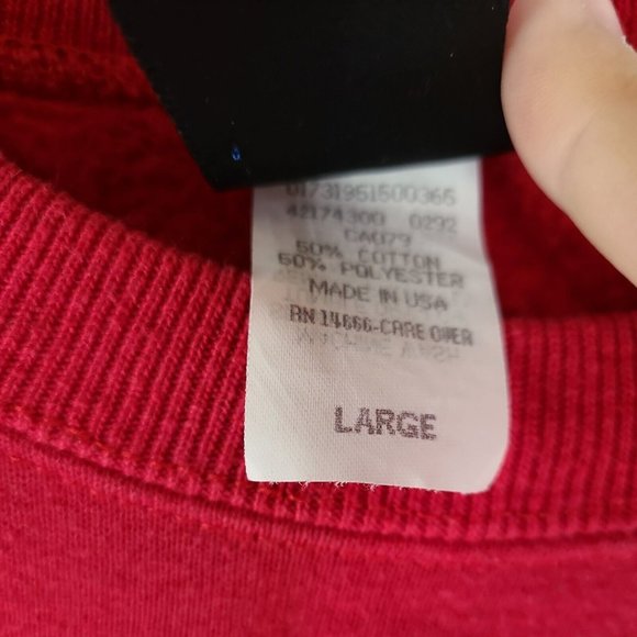 VTG USA Olympics Sweatshirt Adult Large L Red JC Penney Crewneck Retro Hip Hop - Picture 4 of 10
